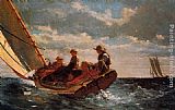 Winslow Homer Breezing Up painting